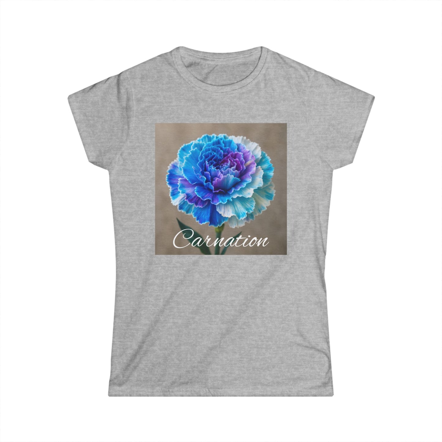 Multi Color Carnation Flower Women's Tee