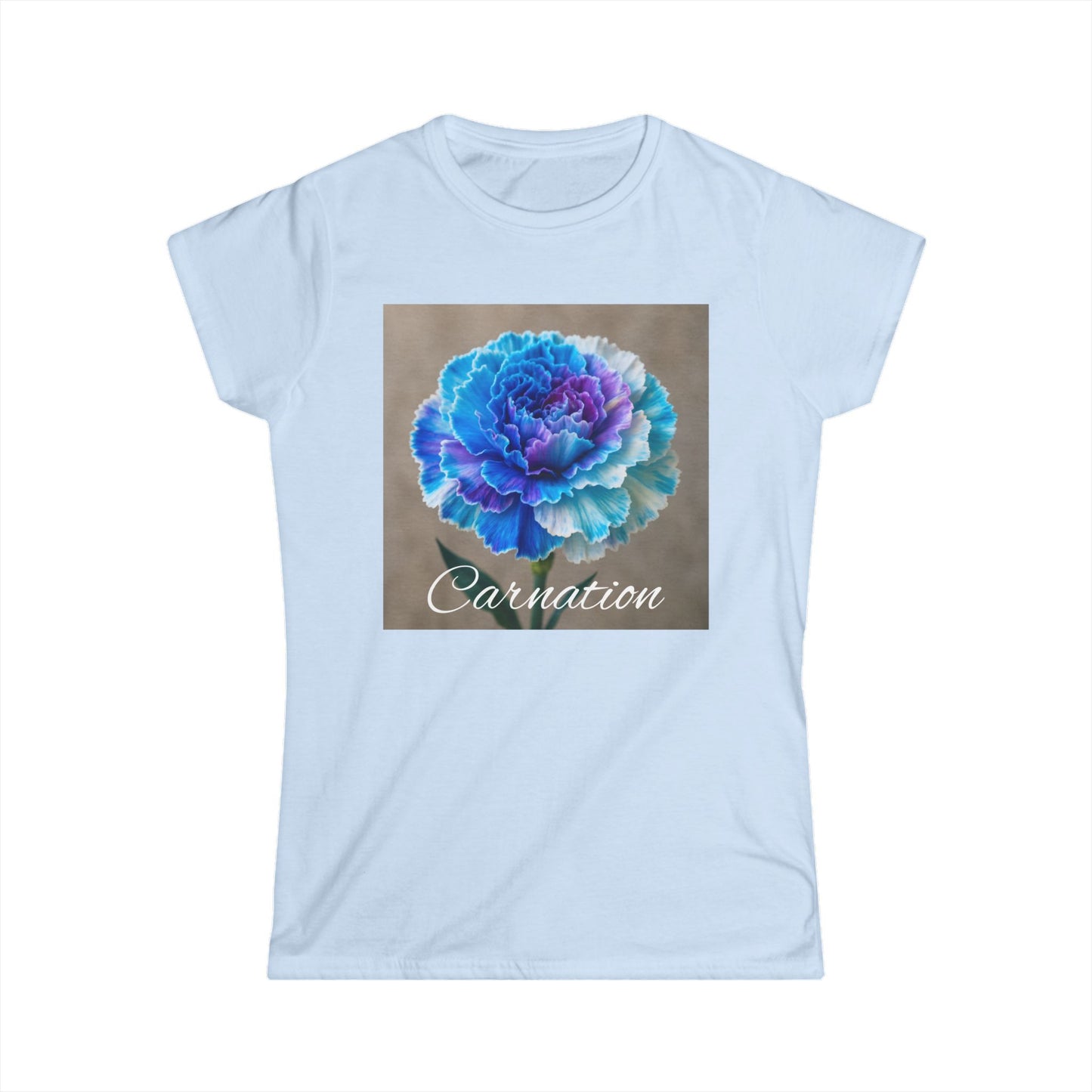 Multi Color Carnation Flower Women's Tee