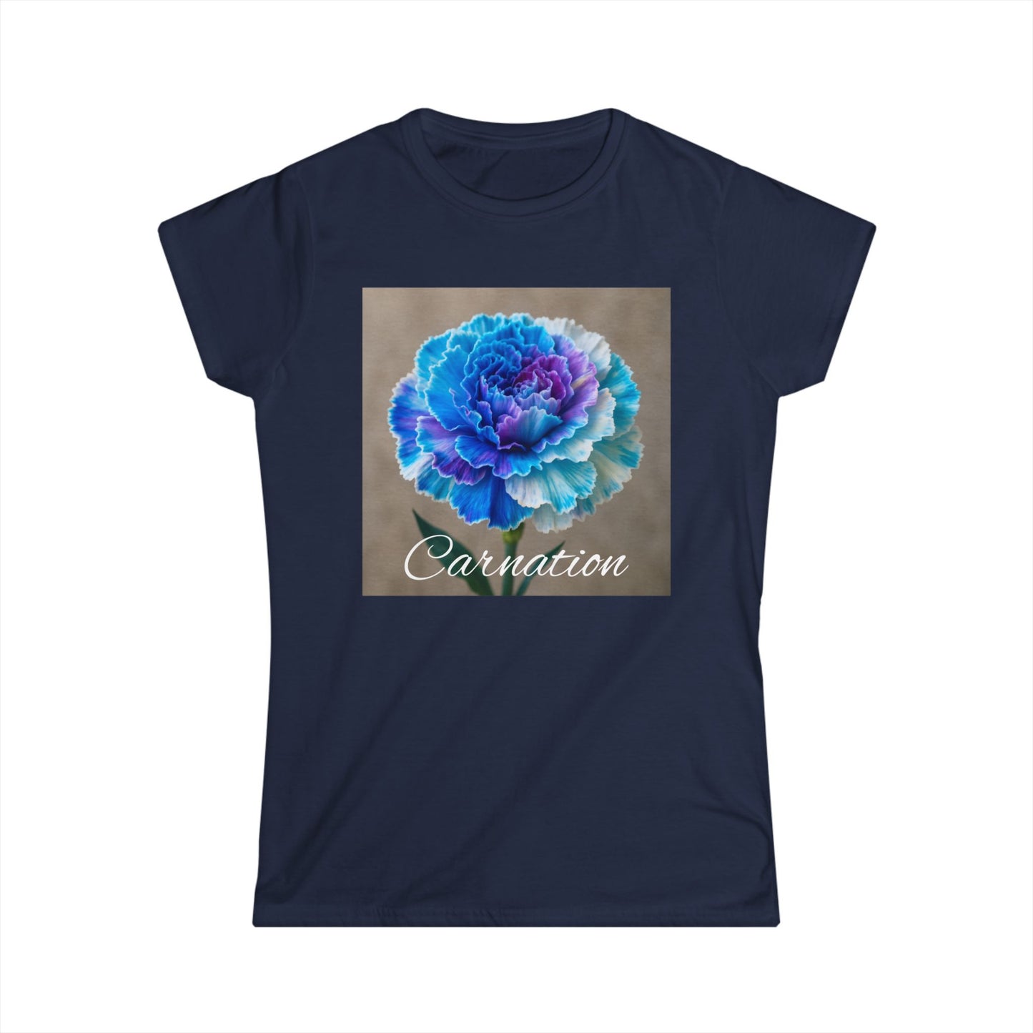 Multi Color Carnation Flower Women's Tee