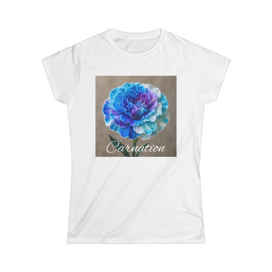 Multi Color Carnation Flower Women's Tee