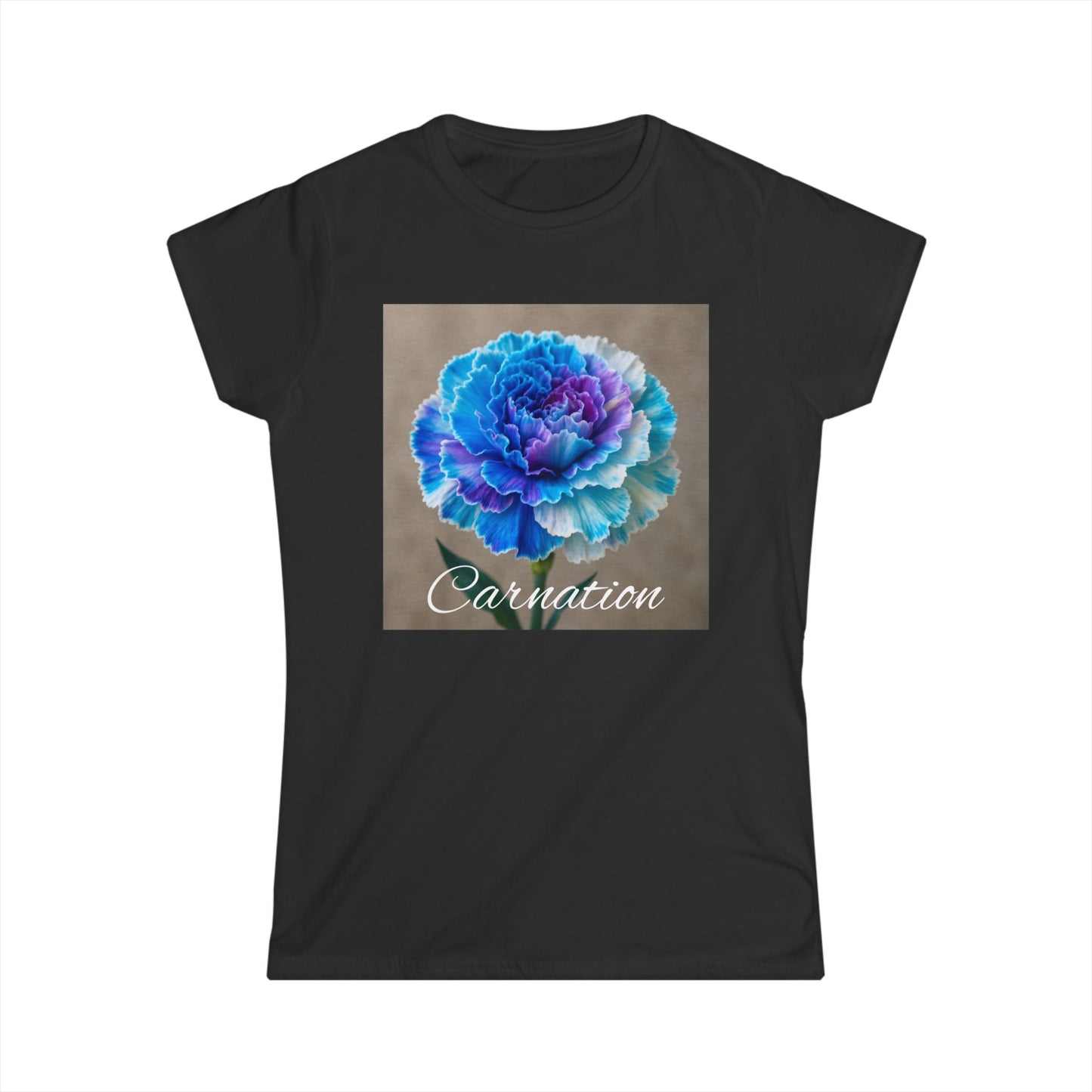 Multi Color Carnation Flower Women's Tee