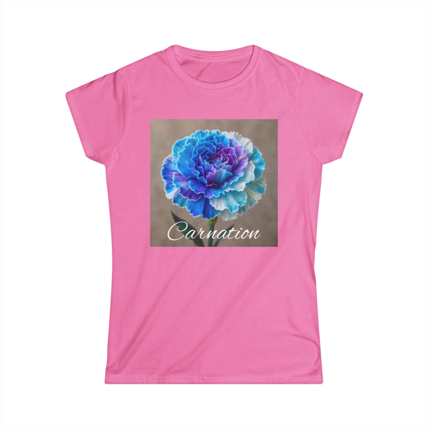 Multi Color Carnation Flower Women's Tee
